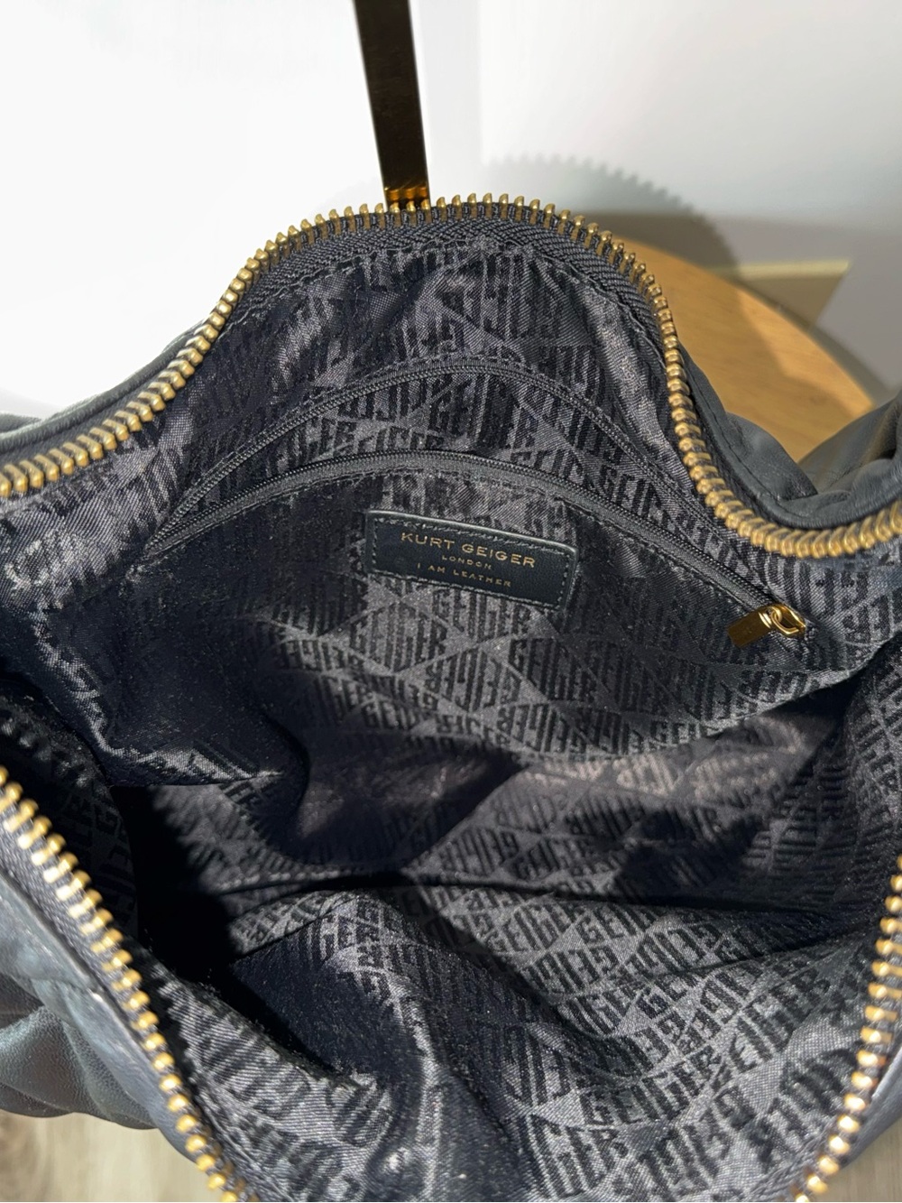Kurt Geiger | London Kensington Soft Quilted Leather Hobo Bag - Picture 9 of 12